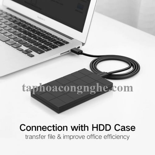 Ugreen 30131 0.5M màu Trắng Cáp 2 đầu USB 2.0 vỏ nhựa PVC US102 30030131